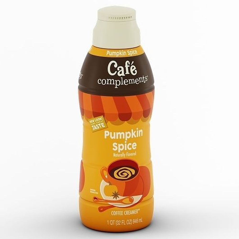 Cafe Complements Pumpkin Spice Coffee Creamer, 32 Fluid Ounce -- 6 Per Case