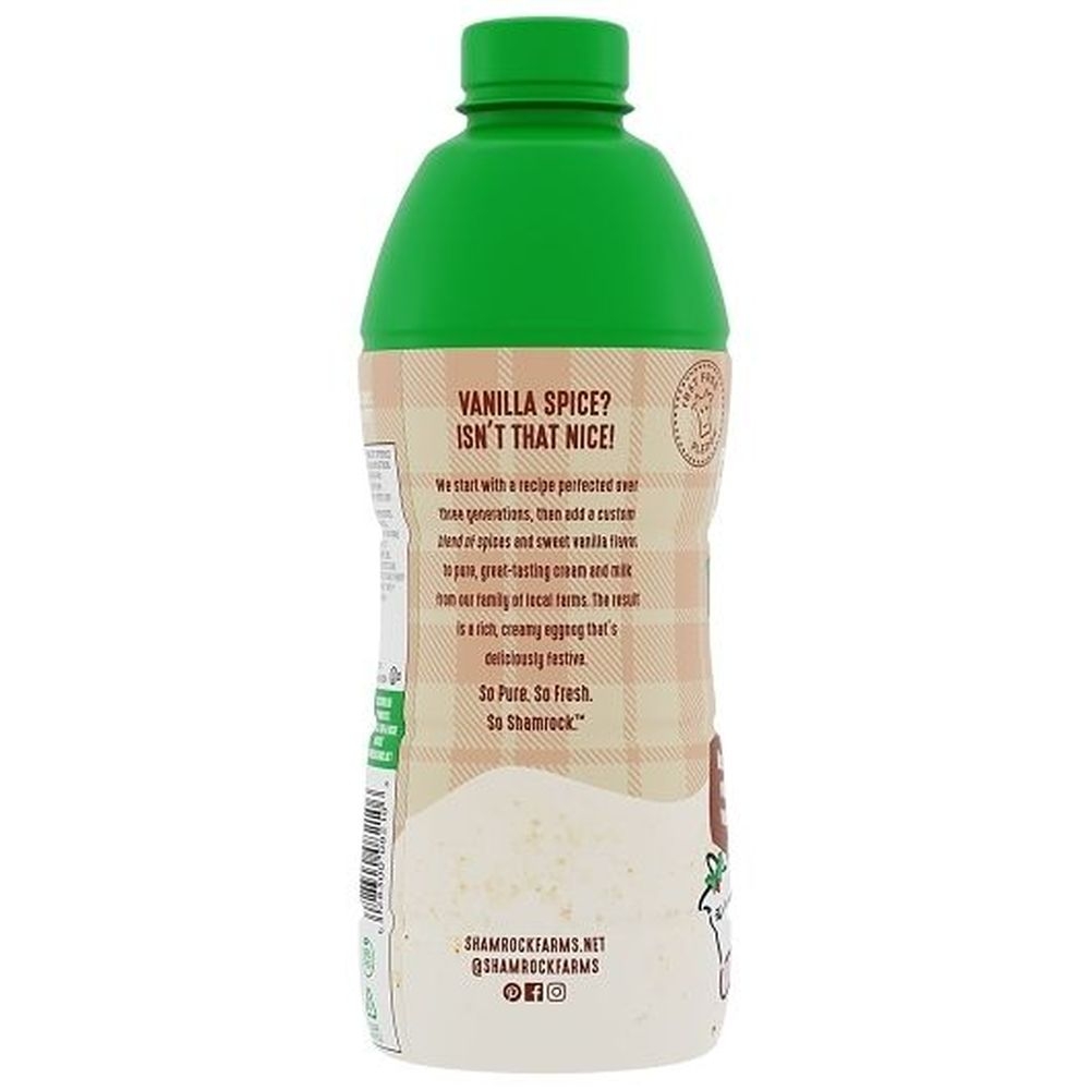 Shamrock Farms Vanilla Spice Ultra Pasteurized Eggnog, 32 Ounce -- 6 per case