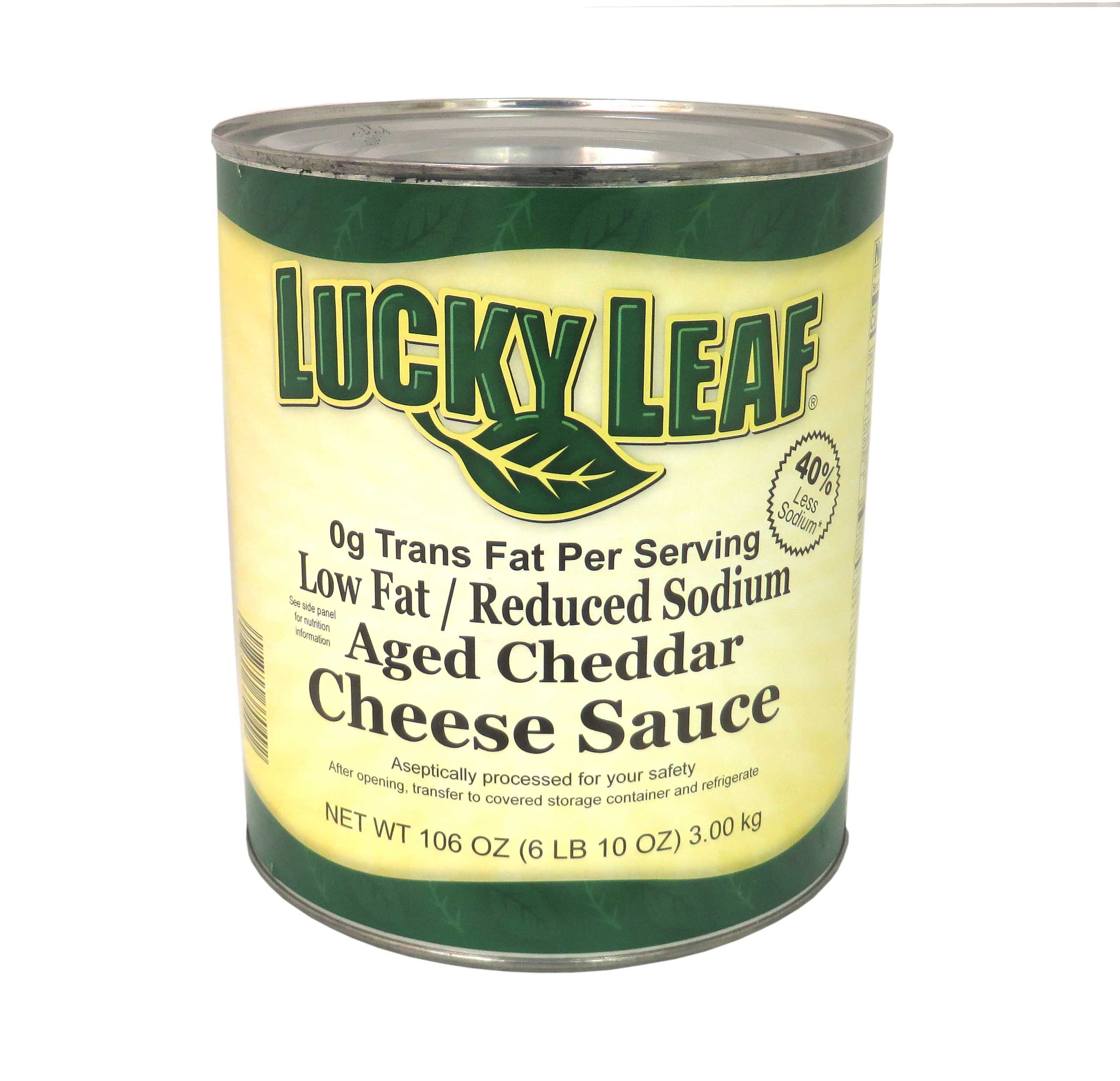 Knouse Foods Lucky Leaf Aged Cheddar Cheese Sauce, 106 Ounce -- 6 per case.