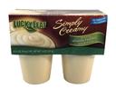 Knouse Foods Lucky Leaf Simply Creamy Vanilla Pudding, 3.5 Ounce -- 12 per case.