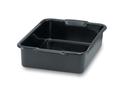 Vollrath Heavy Duty Single Compartment Black Plastic Dish Box, 20 x 15 x 7 inch -- 12 per case.