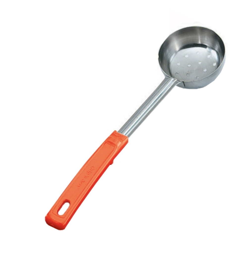 Vollrath Orange Perforated Spoodle, 8 Ounce -- 12 per case.