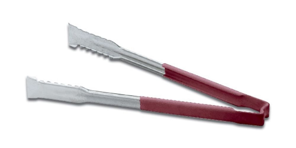 Vollrath Versagrip One Piece Red Color Coded Kool Touch Tong, 12 Inch -- 12 Per Case