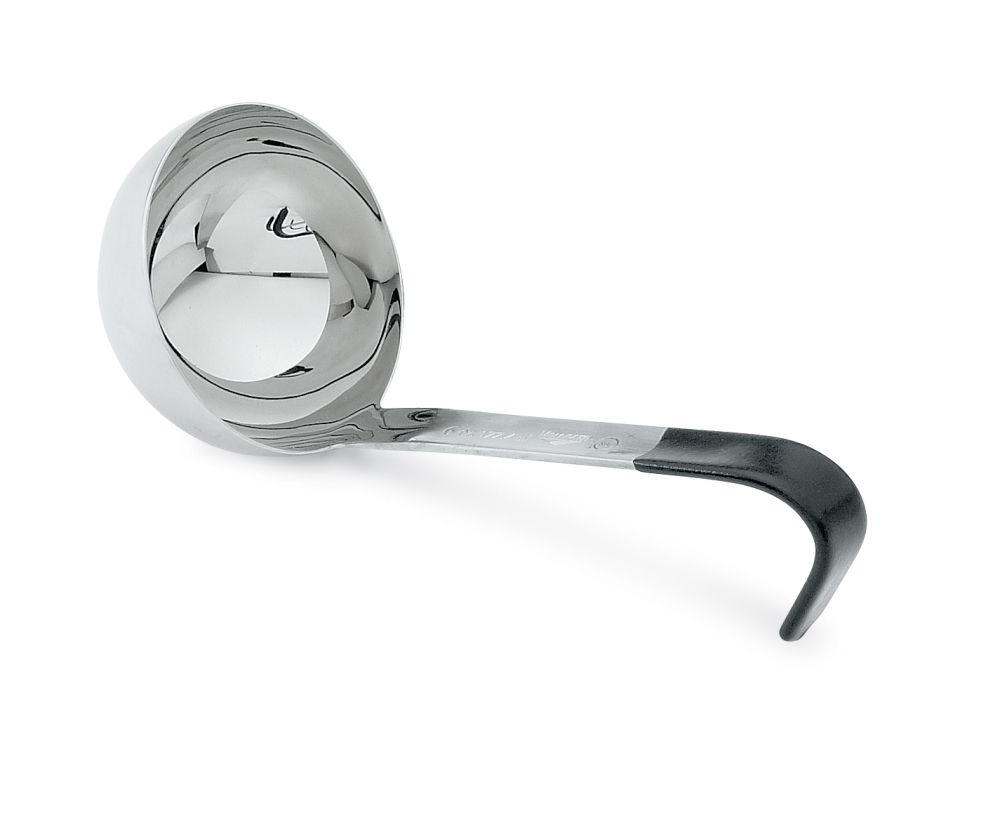 Vollrath Heavy Duty Ladle With 6 Inch Black Short Handle, 4 Ounce -- 12 Per Case