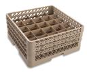 Traex Rack Master Beige 25 Compartment Glass Rack with Three Extenders, 8 3/4 x 19 3/4 x 19 3/4 inch -- 2 per case.