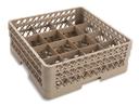 Traex Rack Master Beige 16 Compartment Glass Rack with Two Extenders, 7 1/8 x 19 3/4 x 19 3/4 inch -- 2 per case.