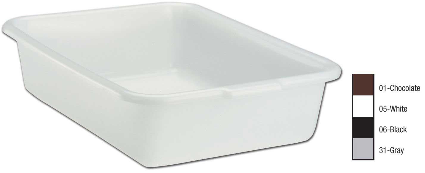 Vollrath Dark Brown Deluxe Bus Box, 5 Inch -- 12 Per Case
