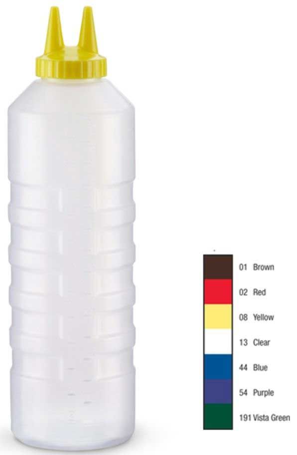 Traex Clear Small Twin Tip Squeeze Dispenser -- 12 Per Case