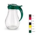 Vollrath Glass Jar Red Top Syrup Server -- 12 per case.