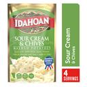 Idahoan Sour Cream and Chives Mashed Potatoe, 4 Ounce Pouch -- 12 per case.