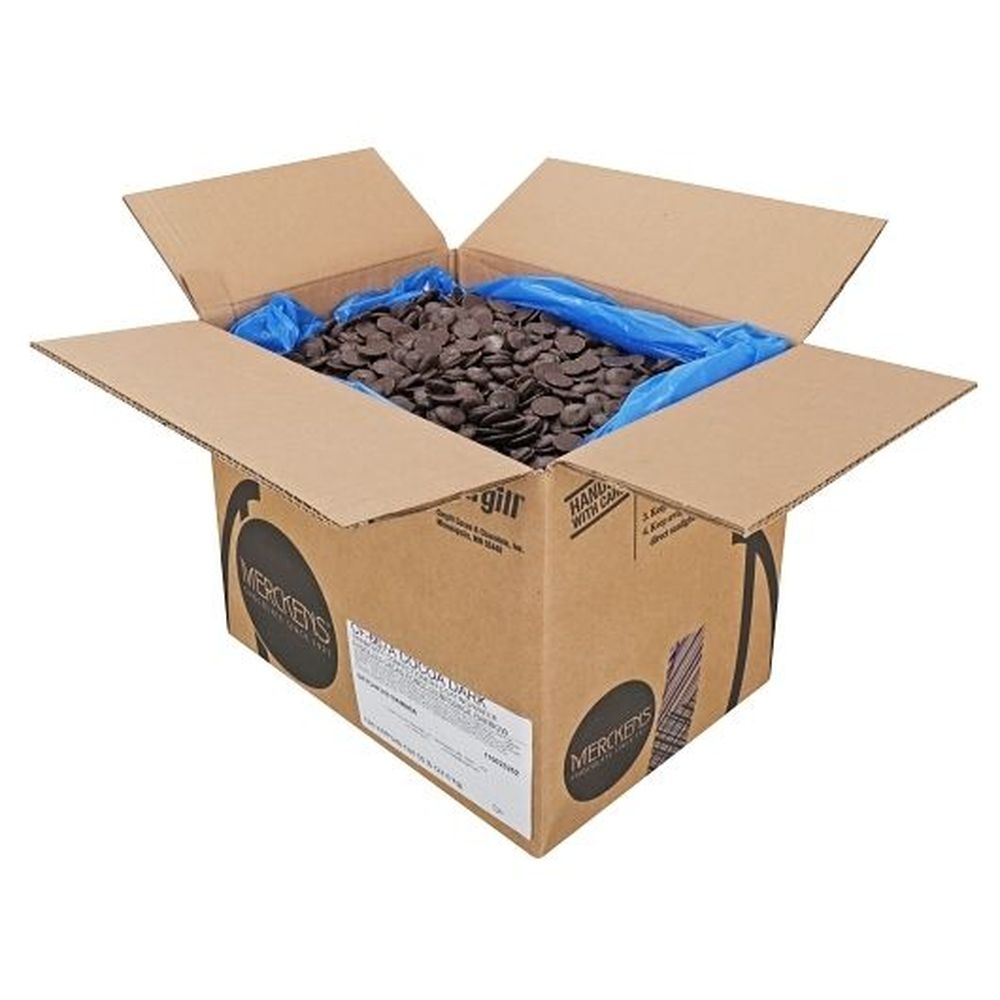 Merckens Cocoa Dark Confectionery Wafers, 45 Pound