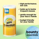 Bounty Essentials Select-A-Size White 2 Ply Paper Towel Roll, 4 count -- 6 rolls per case