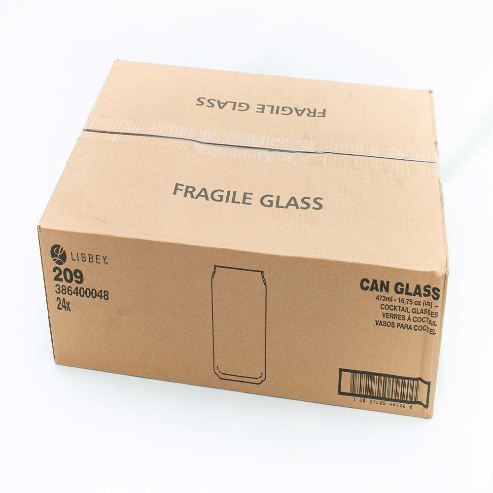 Libbey 209 Beer Can Glass, 16 Ounce -- 24 per case.