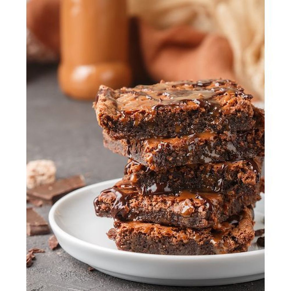 Love and Quiches Salted Caramel Shortcake Brownie, 5.4 Pound