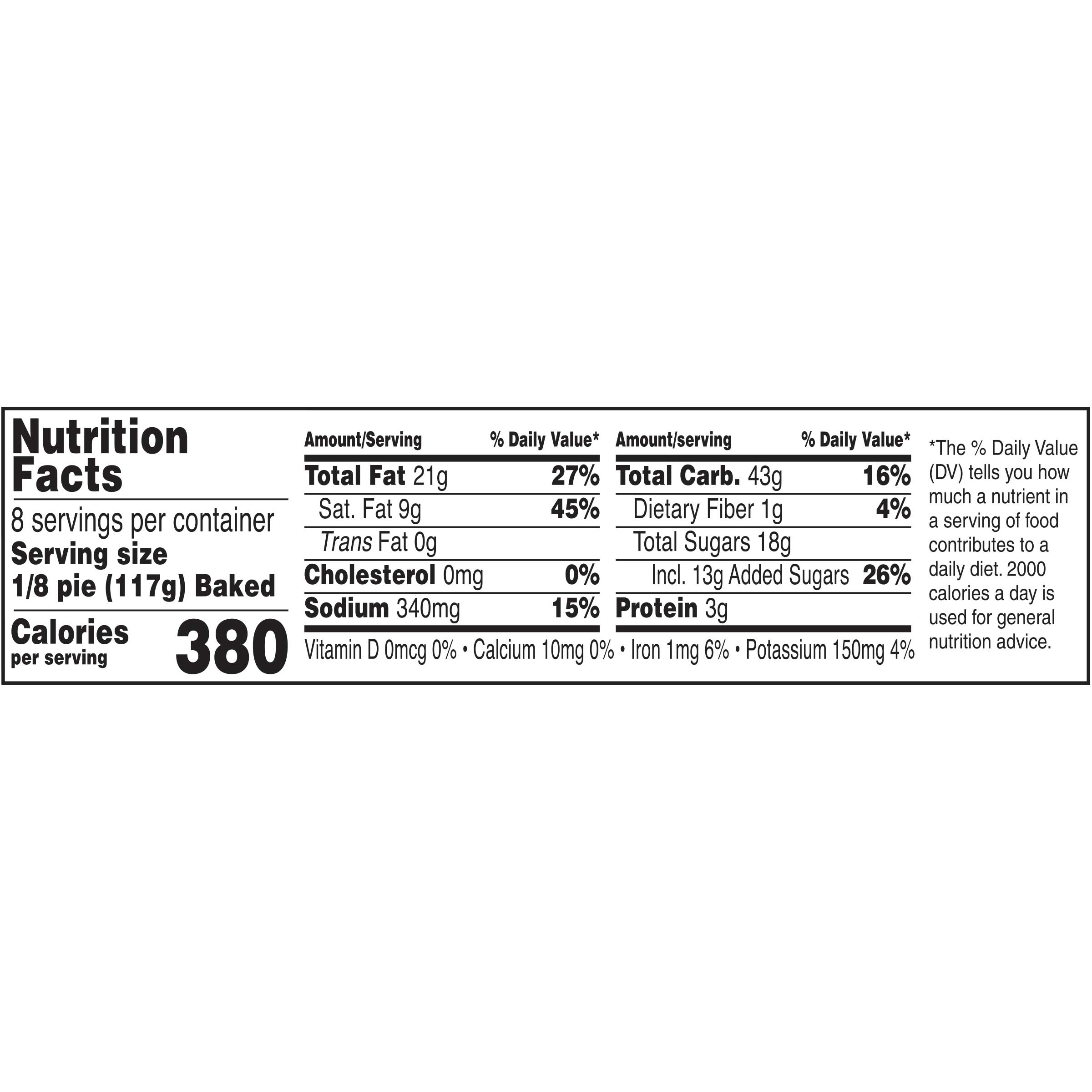 Sara Lee Unbaked Peach Hi Pie, 9 inch -- 6 per case.