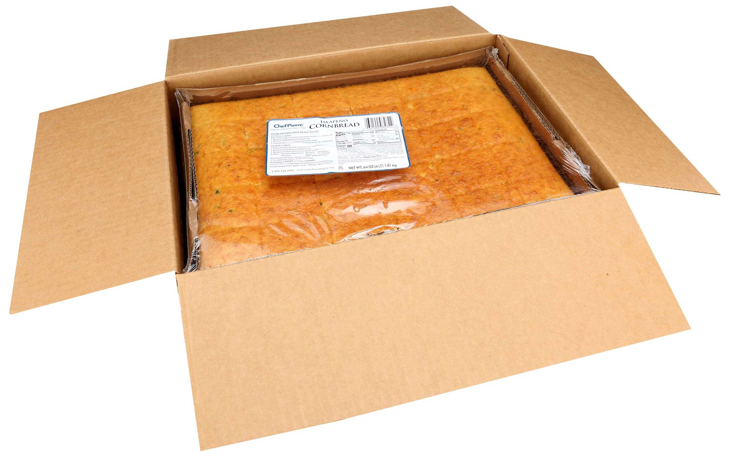 Chef Pierre Jalapeno Cornbread, 4 Pound -- 4 per case