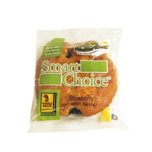Muffin Town Smart Choice Blueberry Muffin, 2 Ounce -- 72 per case