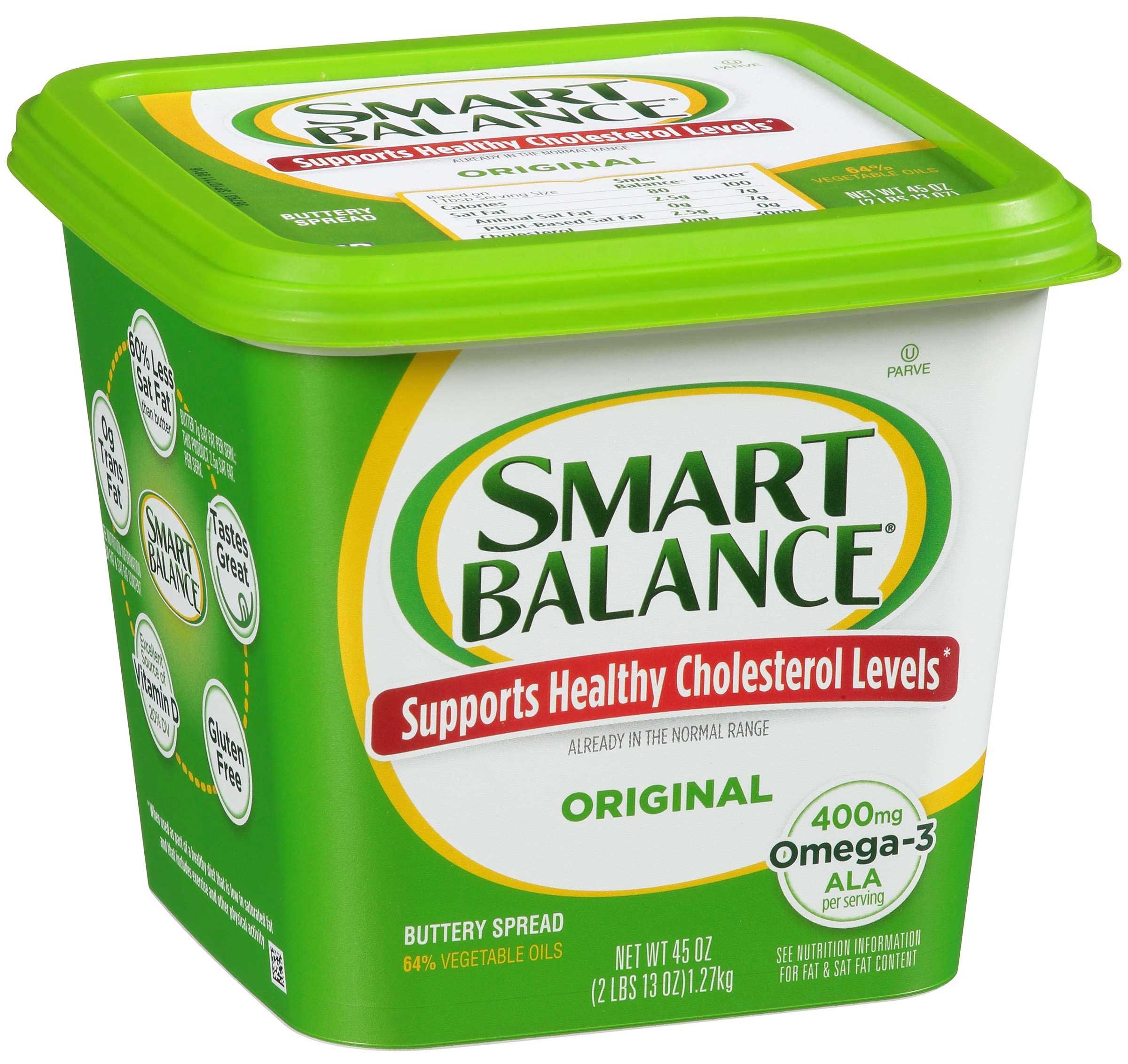 Smart Balance Original Buttery Spread, 45 Ounce Tub -- 6 per case