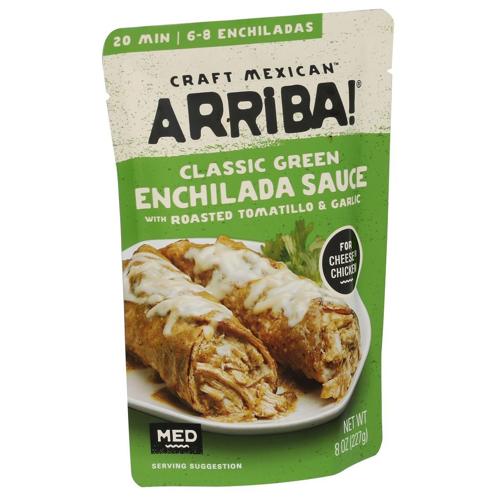 Arriba Classic Green Enchilada Sauce With Roasted Tomatillo And Garlic, 8 Ounce -- 6 Per Case