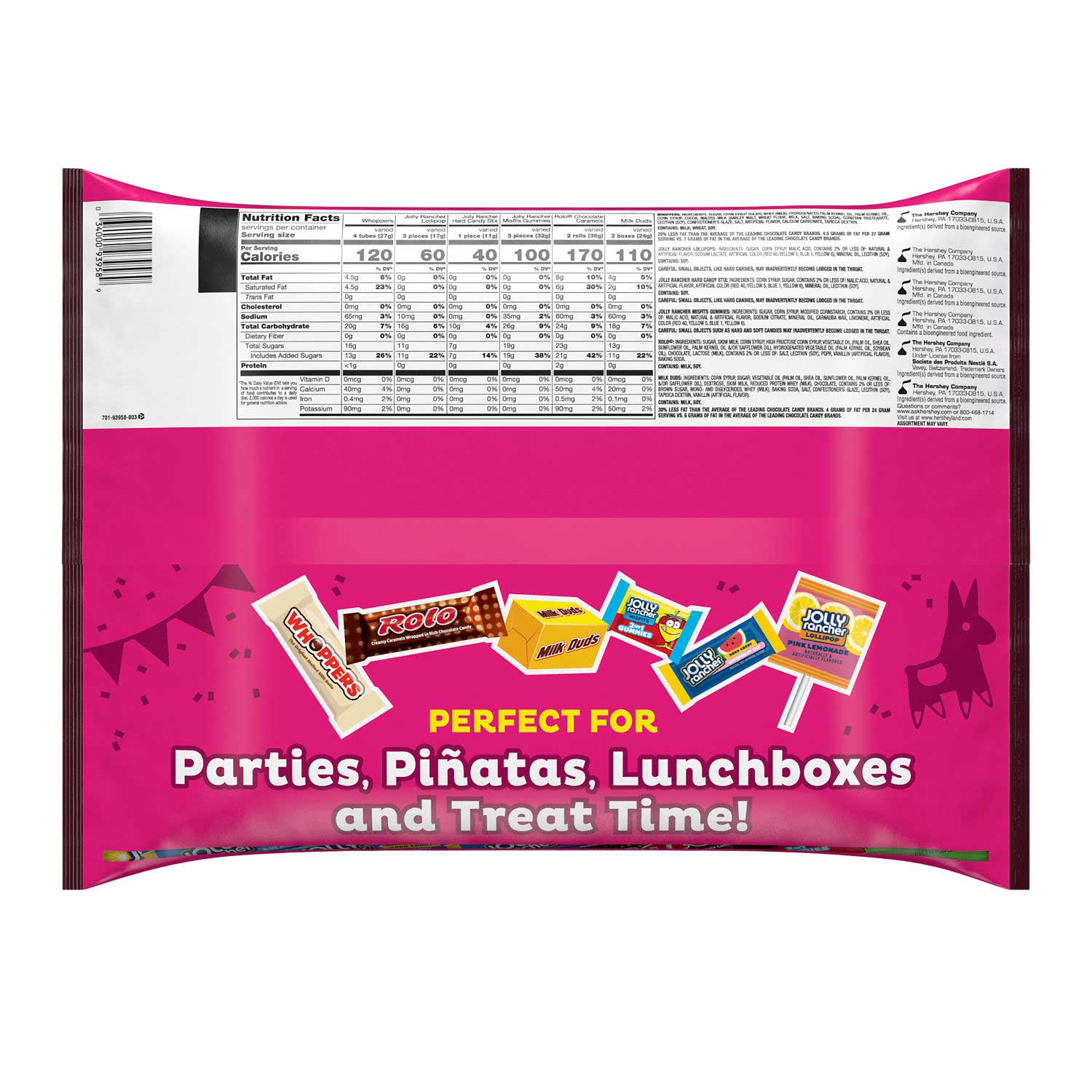 Assortment Mega Mix Assortment Candy - Laydown Bag, 48.29 Ounce -- 9 per case