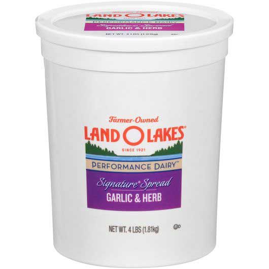 Land O Lakes Signature Garlic And Herb Blend Butter Spread, 4 Pound -- 1 Each