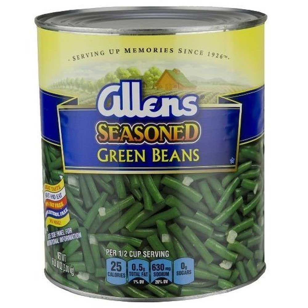 Allens Seasoned Cut Green Bean, 106 Ounce Can -- 6 per case