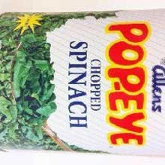 Allens Popeyes Low Sodium Chopped Spinach, 99 Ounce -- 6 per case