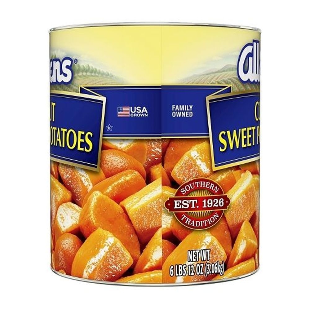Allens Cut Sweet Potatoes in Syrup, 110 Ounce -- 6 per case