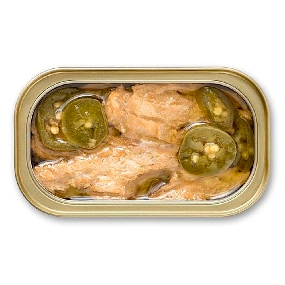 King Oscar Royal Fillet Skinless Boneless Mackerel with Jalapeno, 4.05 Ounce -- 12 per case