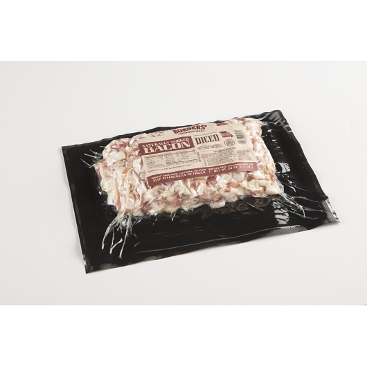 Burgers Smokehouse Diced Bacon, 24 Ounce -- 12 per case