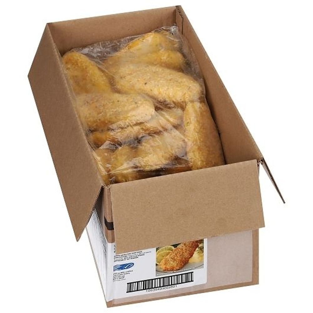 High Liner Foodservice 4 Ounce Uppercrust Gluten Free Cheddar Biscuit Style Breaded Cape Hake, 5 Pound -- 2 per case