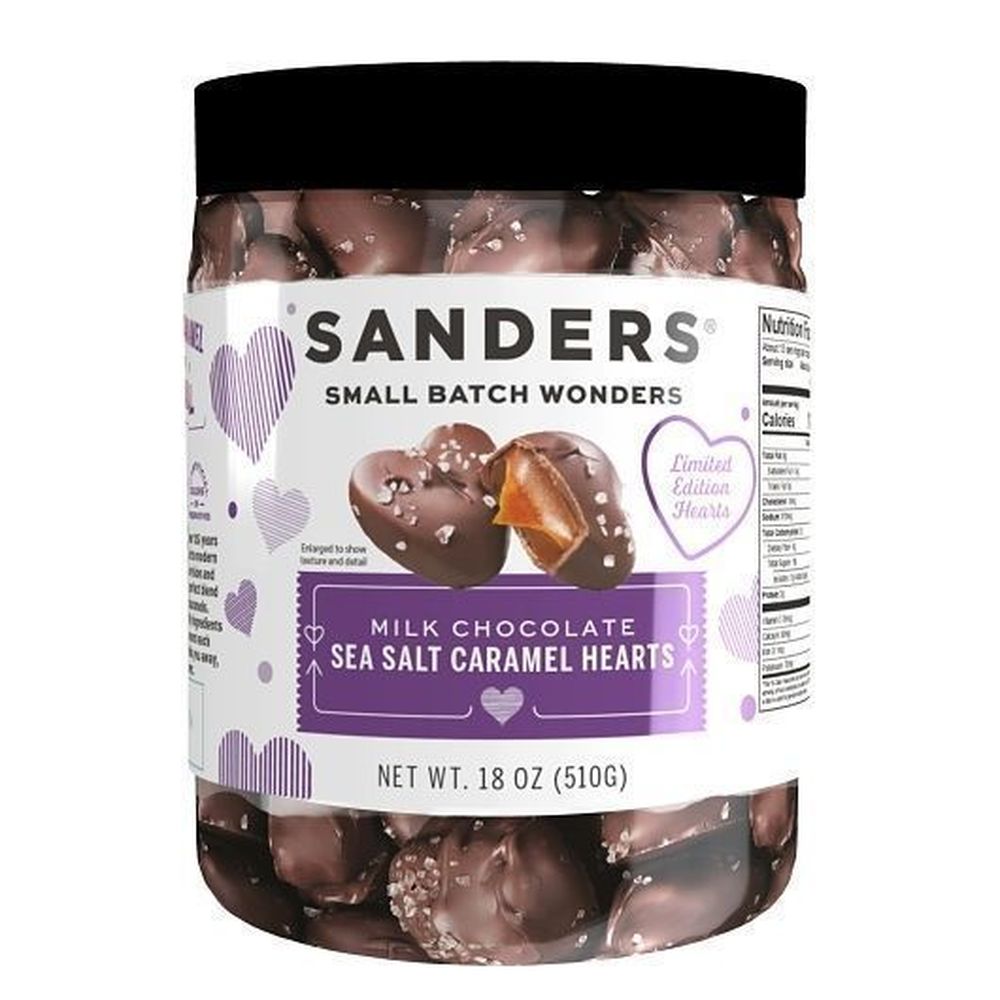 Sanders Milk Chocolate Sea Salt Caramel, 18 Ounce -- 6 per case