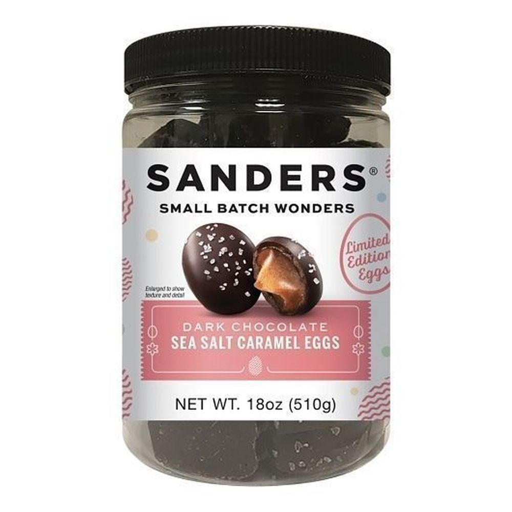 Sanders Dark Chocolate Sea Salt Caramel Egg, 18 Ounce -- 6 per case