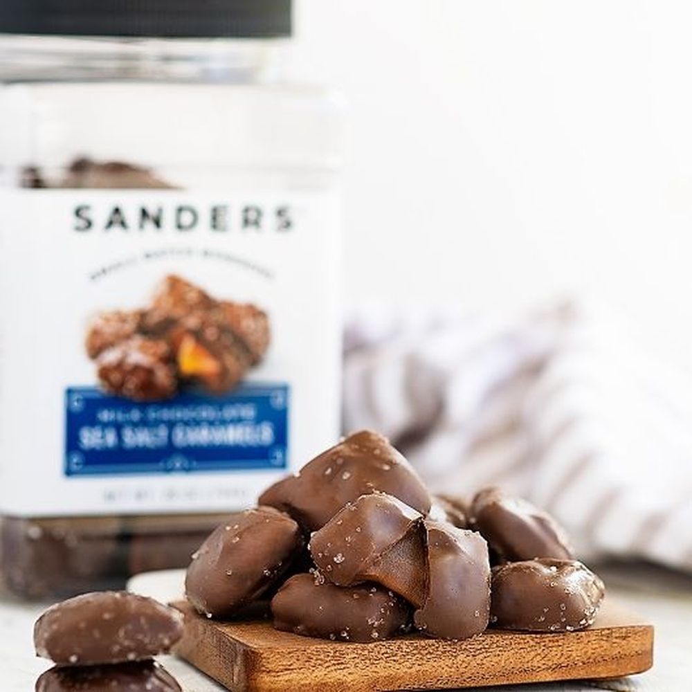 Sanders Milk Chocolate Sea Salt Caramels, 28 Ounce -- 6 per case