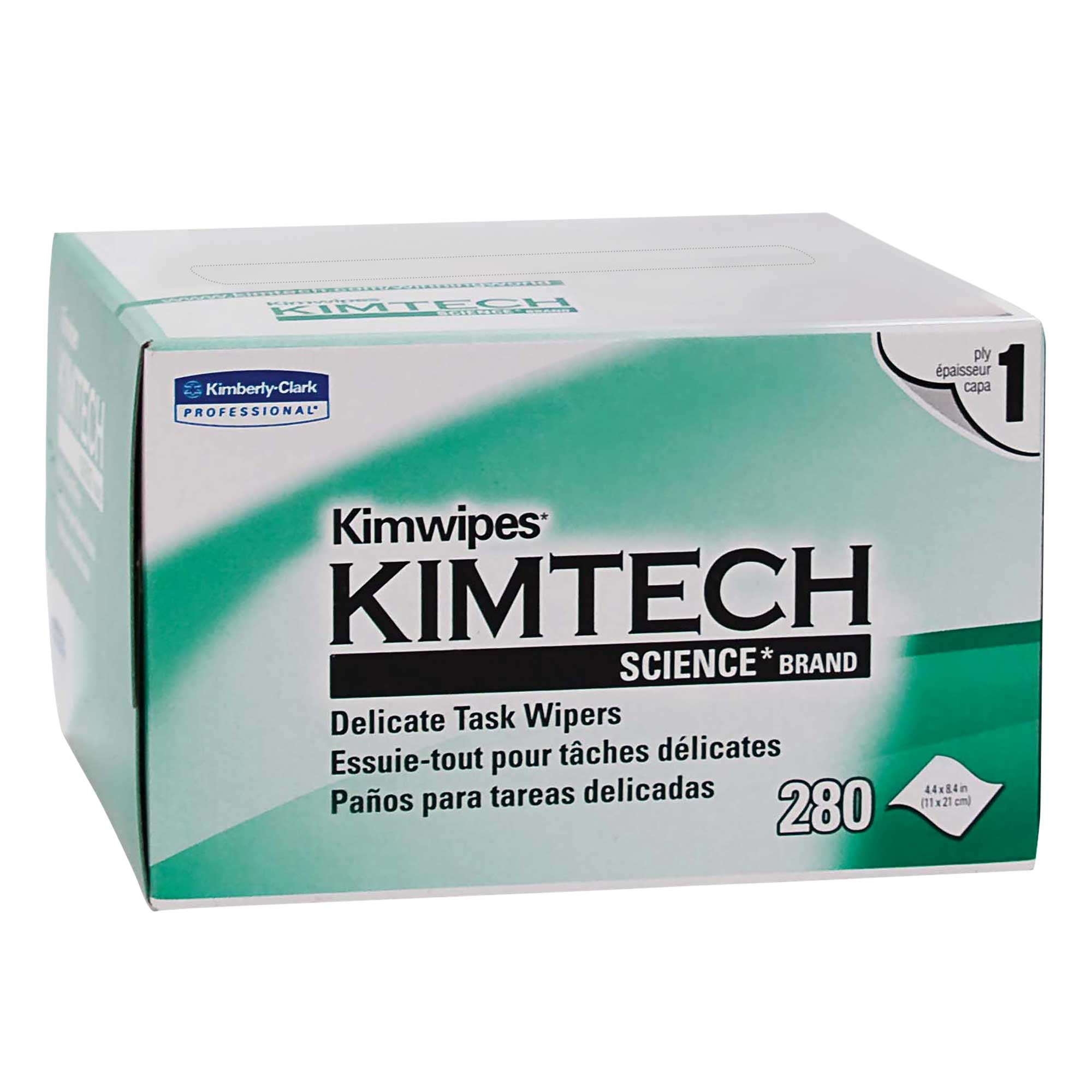 Kimtech Kimwipes White Delicate Task Science Wiper - 280 per box -- 60 boxes per case