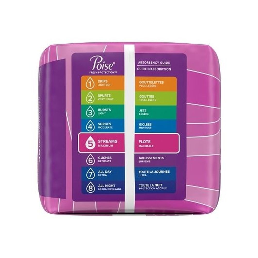 Poise Fresh Protection Maximum Absorbency Pad - Convenience Pack, 48 count -- 2 per case