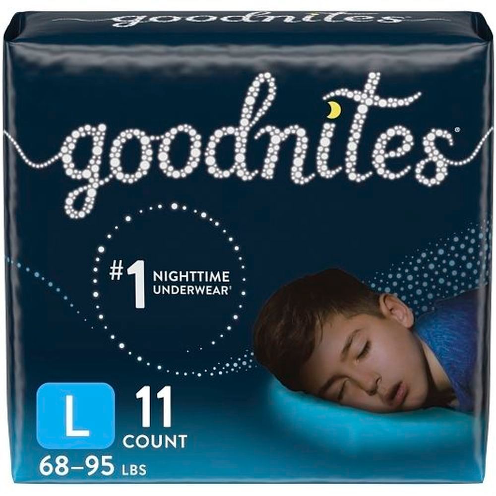 Goodnites Size 5 Boys Youth Pant, Jumbo Pack, 11 Count -- 4 Per Case