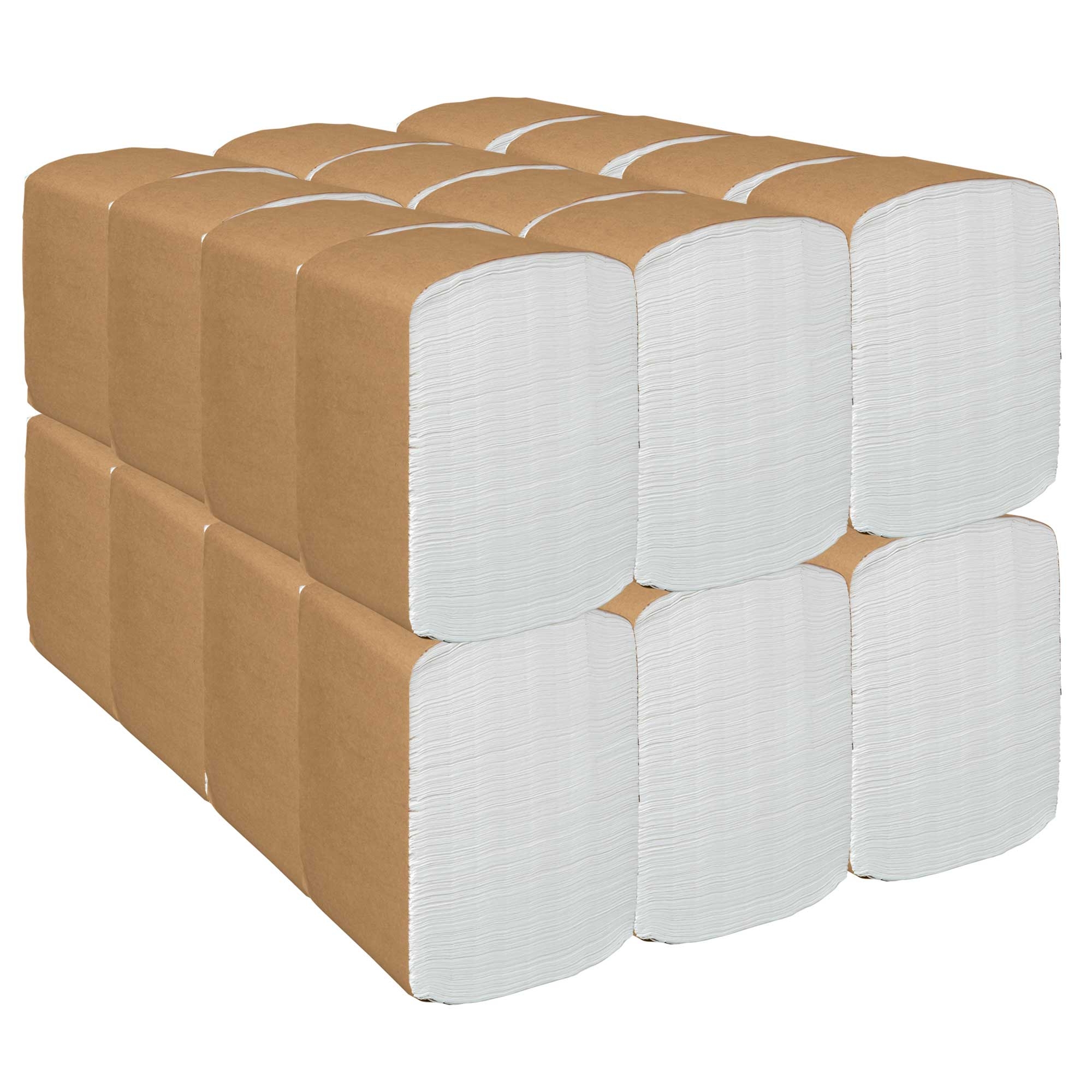 Scott Disposable White 1/8 Fold 1-Ply Dinner Paper Napkin - 250 per pack -- 24 packs per case