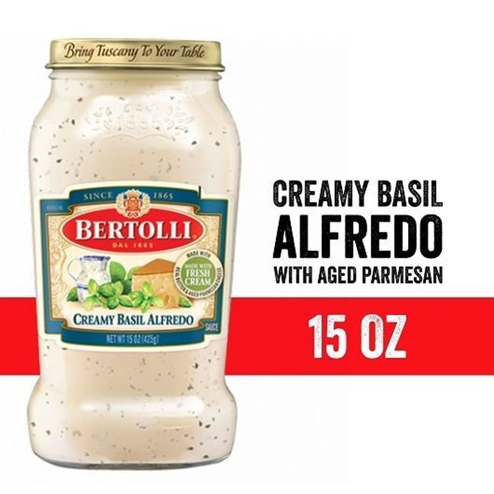 Bertolli Creamy Basil Alfredo Sauce, 15 Ounce -- 12 per case