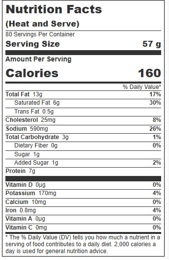 Eisenberg 8-1 New Classic All Beef Frank, 5 Pound -- 2 per case