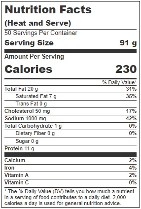 Gourmet To Go 6 inch All Meat Hot Dog, 80 Ounce