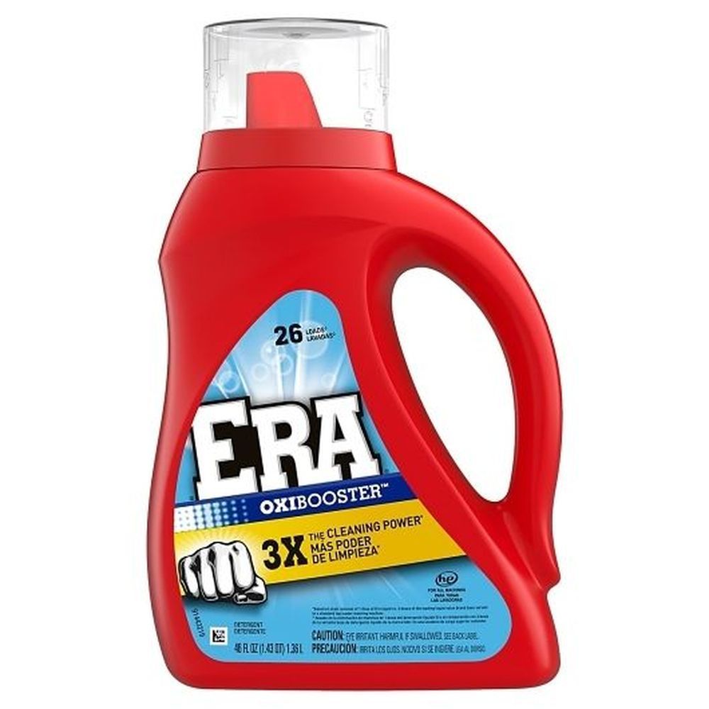 Era Oxi Booster Liquid Double Strength Liquid Laundry Detergent, 46 Fluid Ounce -- 6 Per Case