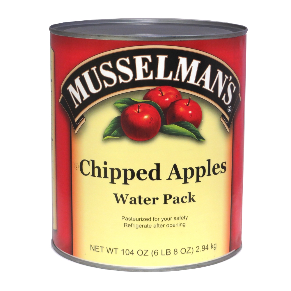 Knouse Foods Musselmans Deluxe Chipped Apple, 104 Ounce -- 6 per case.