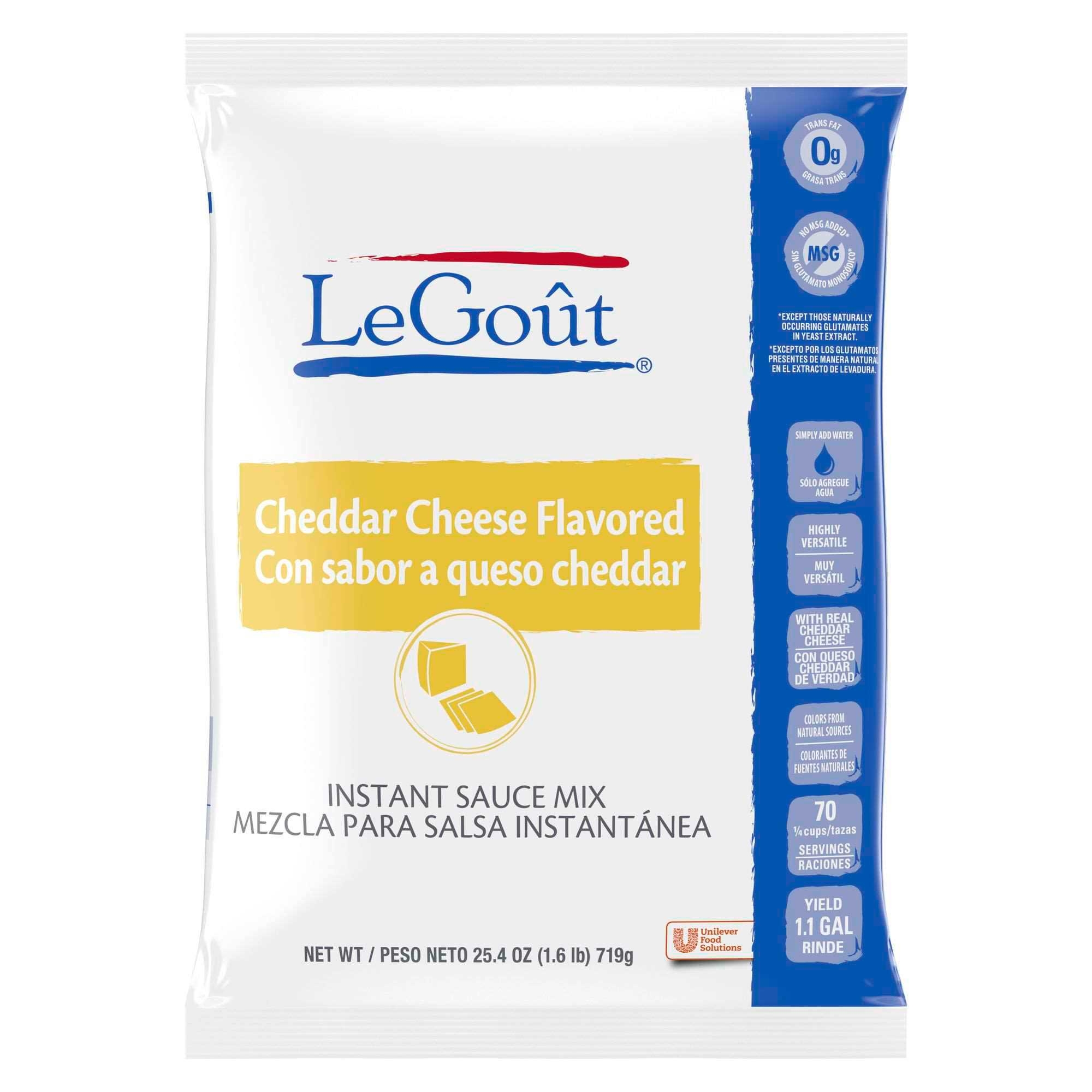 LeGout Cheddar Cheese Instant Sauce Mix, 25.4 ounce -- 8 per case