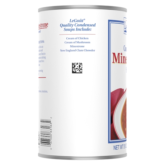 LeGout Minestrone Condensed Canned Soup, 51 ounce -- 12 per case