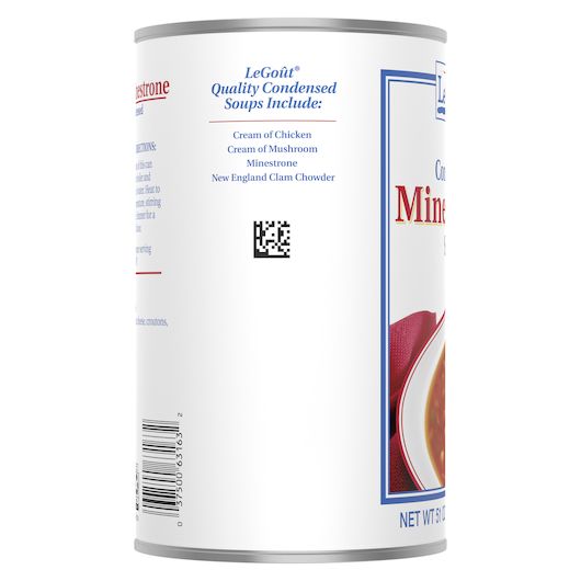 Legout Minestrone Condensed Canned Soup, 51 Ounce -- 12 Per Case