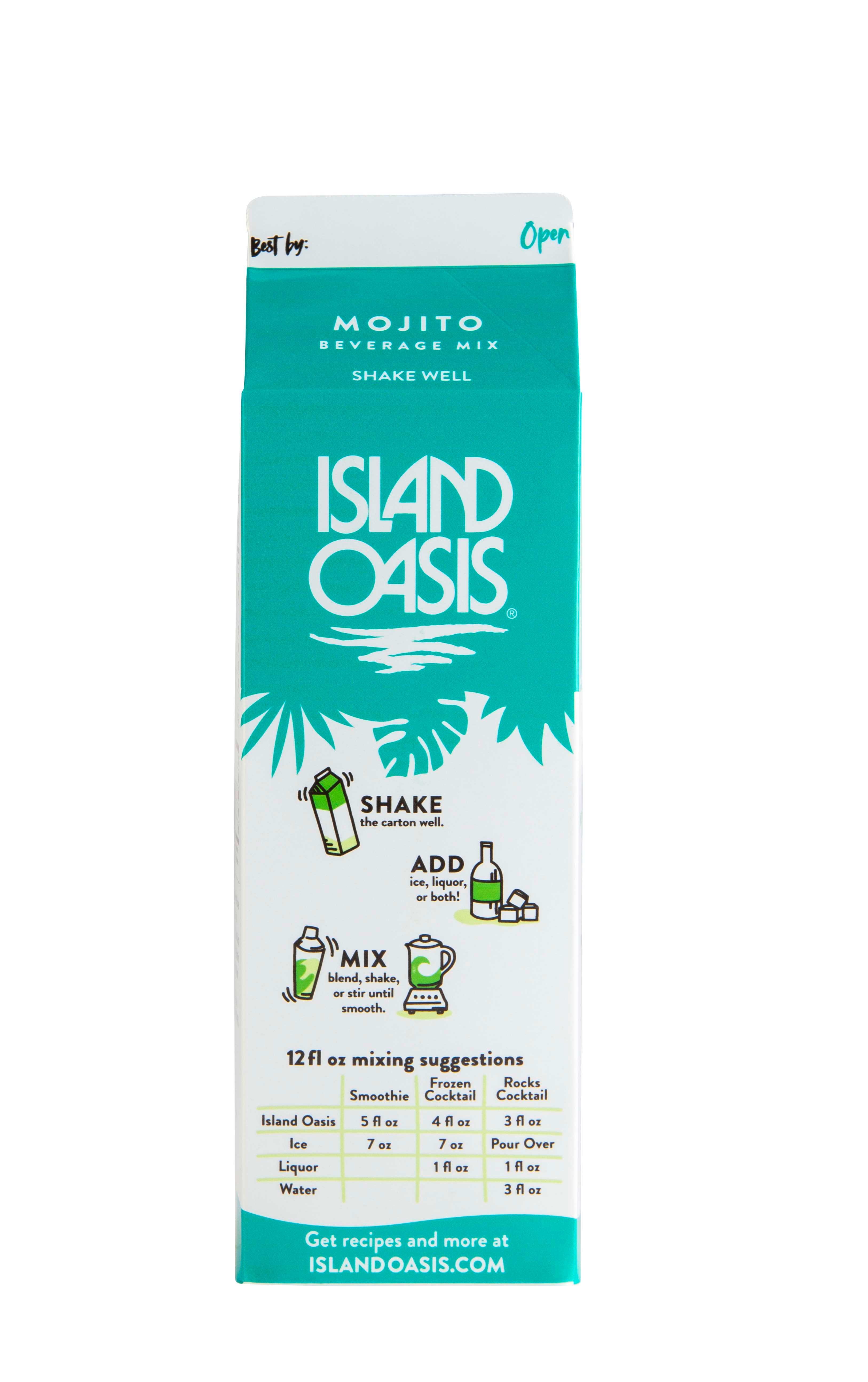 Island Oasis Mojito Beverage Mix, 32 Fluid Ounce -- 12 per case.