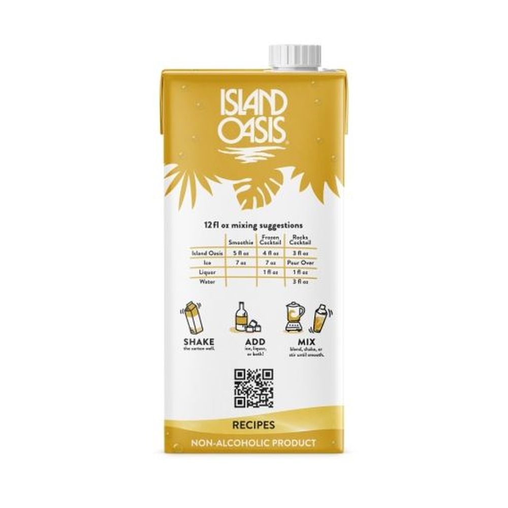 Island Oasis Banana Beverage Mix, 1 Liter -- 12 per case