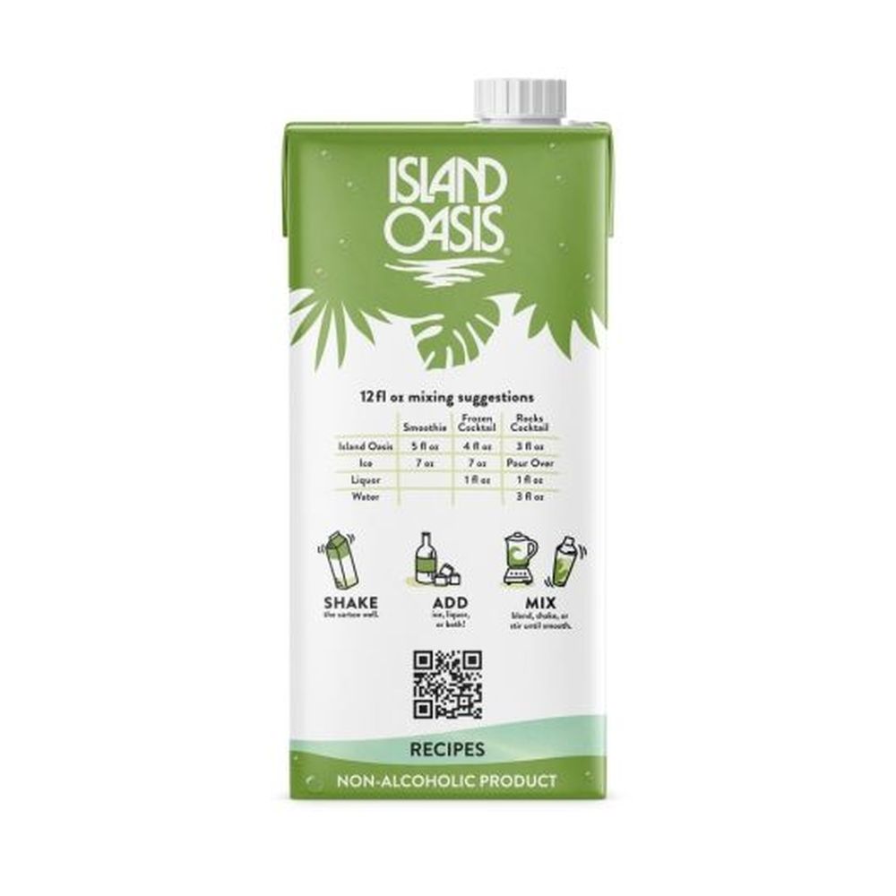 Island Oasis Gluten Free Margarita Beverage Mix, 1 Liter -- 12 Per Case