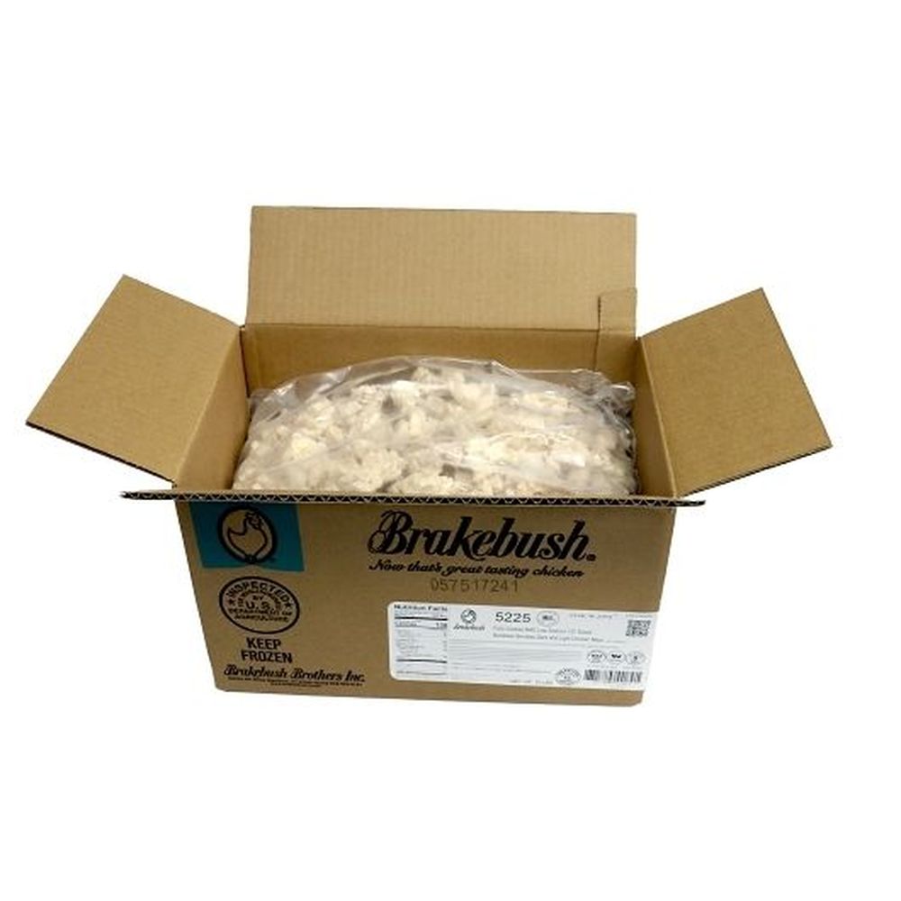 Brakebush Chiken Zips No Antibiotics Ever Fully Cooked Diced Dark and White Meat Chicken, 5 Pound - 2 per case